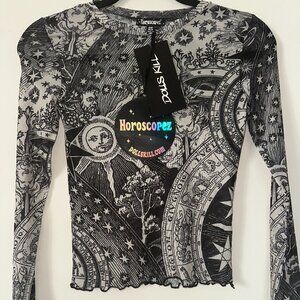 Dolls Kill sheer Horoscopez Celestial Zodiac